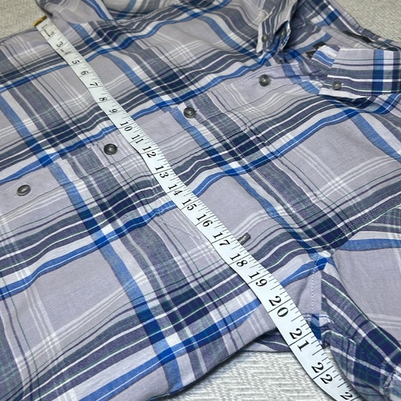 Eddie Bauer Classic Fit Plaid Short sleeve Shirt.  Size Medium - Picture 4 of 7